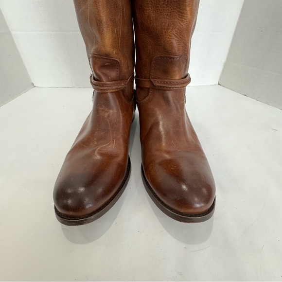 FRYE size 11 Melissa leather riding boots in sturdy leather small ankle buckle - Picture 4 of 16